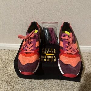 Diadora N9000 “Giallo” Extra Butter Red Lollipop Men’s Size 13 VERY CLEAN